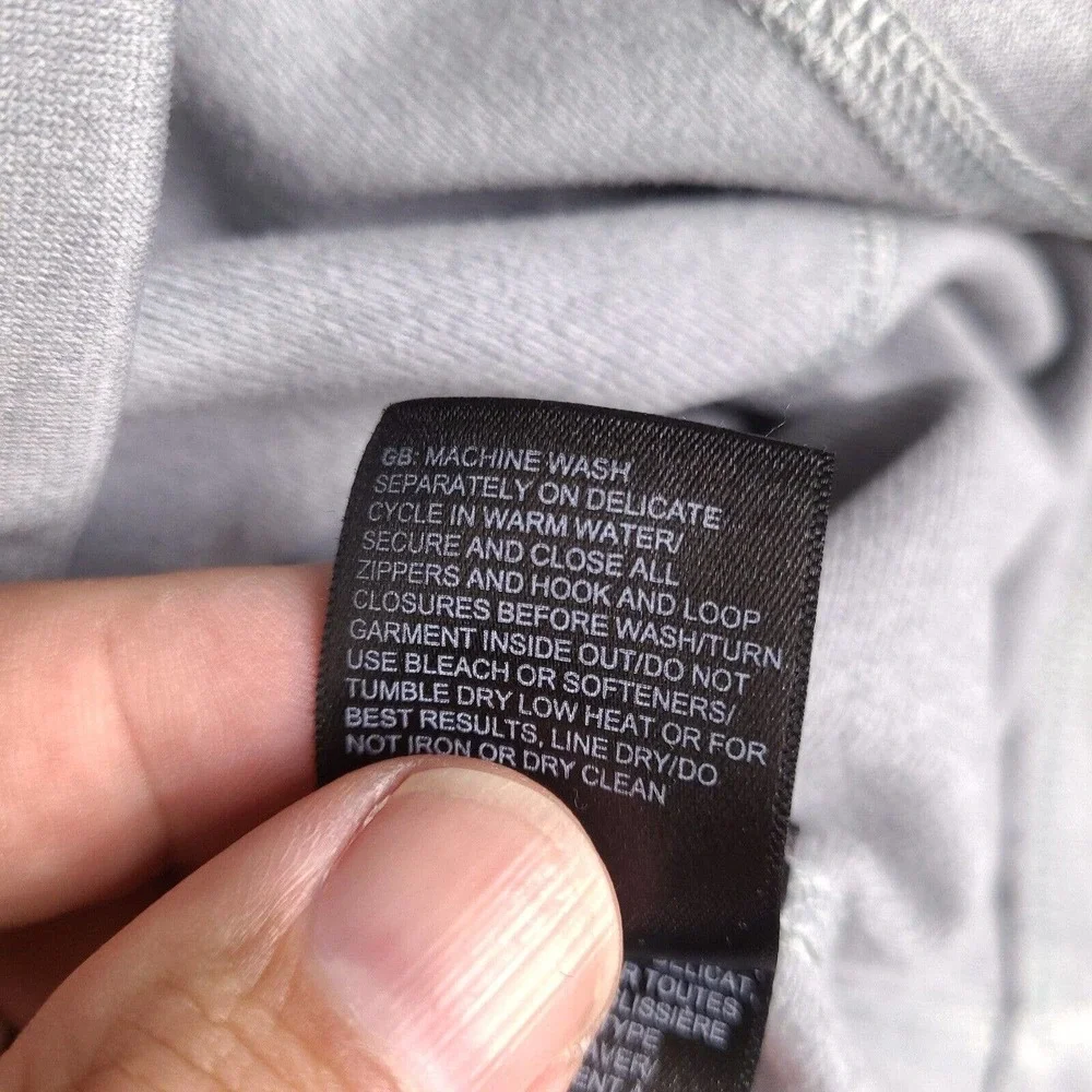 North Face Jacket‎ Mens Large Gray Fleece 1/4 Zip Long Sleeve On. Embroidered